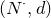 left parenthesis upper N Superscript dot Baseline comma d right parenthesis