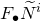 upper F Subscript bullet Baseline upper N overtilde Superscript i