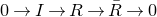 0 right arrow upper I right arrow upper R right arrow upper R overbar right arrow 0
