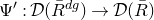 normal upper Psi prime colon script upper D left parenthesis upper R overbar Superscript d g Baseline right parenthesis right arrow script upper D left parenthesis upper R overbar right parenthesis