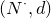 left parenthesis upper N Superscript dot Baseline comma d right parenthesis