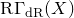 normal upper R normal upper Gamma Subscript normal d normal upper R Baseline left parenthesis upper X right parenthesis