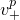 v Subscript plus Superscript p