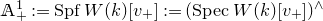 double struck upper A Subscript plus Superscript 1 Baseline colon equals upper S p f upper W left parenthesis k right parenthesis left bracket v Subscript plus Baseline right bracket colon equals left parenthesis upper S p e c upper W left parenthesis k right parenthesis left bracket v Subscript plus Baseline right bracket right parenthesis Superscript and