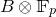 upper B circled times double struck upper F Subscript p