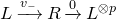 upper L right arrow Overscript v Subscript minus Baseline Endscripts upper R right arrow Overscript 0 Endscripts upper L Superscript circled times p