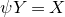 psi upper Y equals upper X