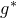 g Superscript asterisk