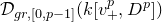 script upper D Subscript g r comma left bracket 0 comma p minus 1 right bracket Baseline left parenthesis k left bracket v Subscript plus Superscript p Baseline comma upper D Superscript p Baseline right bracket right parenthesis