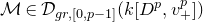 script upper M element of script upper D Subscript g r comma left bracket 0 comma p minus 1 right bracket Baseline left parenthesis k left bracket upper D Superscript p Baseline comma v Subscript plus Superscript p Baseline right bracket right parenthesis