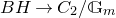 upper B upper H right arrow upper C 2 divided by double struck upper G Subscript m