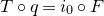 upper T ring q equals i 0 ring upper F