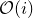 script upper O left parenthesis i right parenthesis