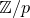 double struck upper Z divided by p