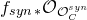 f Subscript s y n asterisk Baseline script upper O Subscript script upper O Sub Subscript upper C Sub Superscript s y n