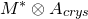 upper M Superscript asterisk Baseline circled times upper A Subscript c r y s