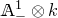 double struck upper A Subscript minus Superscript 1 Baseline circled times k