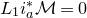 upper L 1 i Subscript a Superscript asterisk Baseline script upper M equals 0