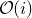 script upper O left parenthesis i right parenthesis