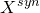 upper X Superscript s y n