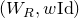 left parenthesis upper W Subscript upper R Baseline comma w Id right parenthesis