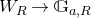 upper W Subscript upper R Baseline right arrow double struck upper G Subscript a comma upper R