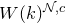 upper W left parenthesis k right parenthesis Superscript script upper N comma c