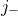 j Subscript minus