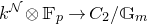 k Superscript script upper N Baseline circled times double struck upper F Subscript p Baseline right arrow upper C 2 divided by double struck upper G Subscript m