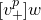 left bracket v Subscript plus Superscript p Baseline right bracket w
