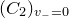 left parenthesis upper C 2 right parenthesis Subscript v Sub Subscript minus Subscript equals 0