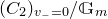 left parenthesis upper C 2 right parenthesis Subscript v Sub Subscript minus Subscript equals 0 Baseline divided by double struck upper G Subscript m