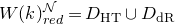 upper W left parenthesis k right parenthesis Subscript r e d Superscript script upper N Baseline equals upper D Subscript normal upper H normal upper T Baseline union upper D Subscript normal d normal upper R