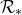 script upper R Subscript asterisk