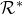 script upper R Superscript asterisk