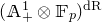 left parenthesis double struck upper A Subscript plus Superscript 1 Baseline circled times double struck upper F Subscript p Baseline right parenthesis Superscript normal d normal upper R