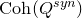 upper C o h left parenthesis upper Q Superscript s y n Baseline right parenthesis