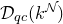 script upper D Subscript q c Baseline left parenthesis k Superscript script upper N Baseline right parenthesis