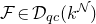 script upper F element of script upper D Subscript q c Baseline left parenthesis k Superscript script upper N Baseline right parenthesis
