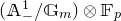 left parenthesis double struck upper A Subscript minus Superscript 1 Baseline divided by double struck upper G Subscript m Baseline right parenthesis circled times double struck upper F Subscript p