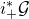 i Subscript plus Superscript asterisk Baseline script upper G