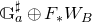 This expression defines a direct sum of two distinct algebraic structures or group schemes used in p-adic and crystalline geometry.