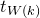 t Subscript upper W left parenthesis k right parenthesis
