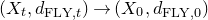 left parenthesis upper X Subscript t Baseline comma d Subscript normal upper F normal upper L normal upper Y comma t Baseline right parenthesis right arrow left parenthesis upper X 0 comma d Subscript normal upper F normal upper L normal upper Y comma 0 Baseline right parenthesis