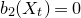 b 2 left parenthesis upper X Subscript t Baseline right parenthesis equals 0