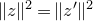 StartMetric z EndMetric squared equals StartMetric z Superscript prime Baseline EndMetric squared