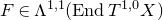 upper F element of normal upper Lamda Superscript 1 comma 1 Baseline left parenthesis End upper T Superscript 1 comma 0 Baseline upper X right parenthesis