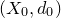 left parenthesis upper X 0 comma d 0 right parenthesis