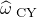 ModifyingAbove omega With caret Subscript CY