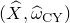 left parenthesis ModifyingAbove upper X With caret comma ModifyingAbove omega With caret Subscript CY Baseline right parenthesis